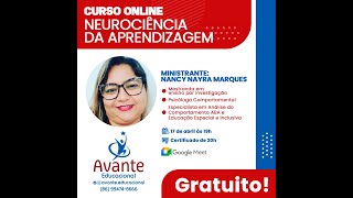 🔴 CURSO ONLINE NEUROCIÊNCIA DA APRENDIZAGEM  17042024 [upl. by Sall]