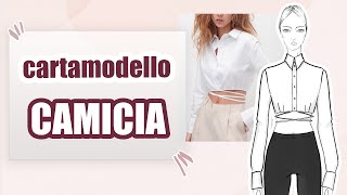 COME FARE IL CARTAMODELLO DI UNA CAMICIA su misura  Sara Armellin [upl. by Aihceyt]