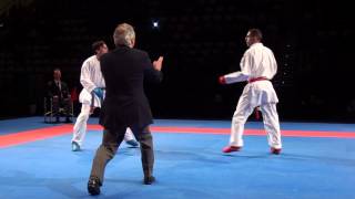 Karate1 PL Almere 2014  KOUSSEKSOU vs POKORNY  Kumite male 67 FINAL [upl. by Aisereht]