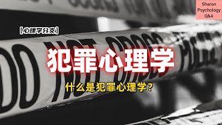 【心理学分支】犯罪心理学是什么？ [upl. by Engracia]