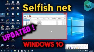 How to download and use selfishnet on windows 10 2021 Updated [upl. by Nesyaj]