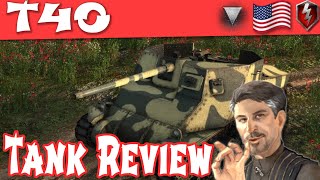 T40 WOT Blitz  Tank Review  Guide American Tier 4 Tank Destroyer  World of Tanks Blitz [upl. by Gilud]