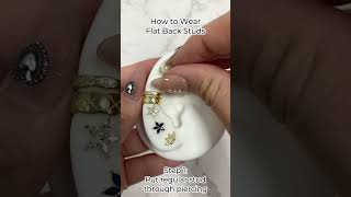 Flat Back Earrings How to Put Them On and Take Them Off with Ease  Erica Jewels [upl. by Aon]