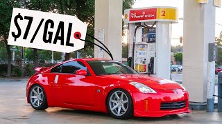 Nissan 350z  How Much For A FULL Tank In 2022 [upl. by Aicenod]