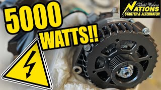 48v Monster Secondary Alternator 5 Kilowatt Beast  VANLIFE VLOG [upl. by Fleeman]