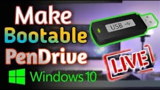 Bootable Pendrive Kaise Banaye Windows 10  how to bootable USB Windows 10 with Rufus 2024 [upl. by Xantha311]