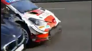 WRC Croatia Ogier Public Road Crash [upl. by Aicened]