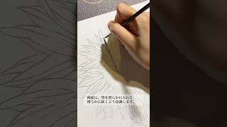 【日本画講座】綺麗な線を引くコツ《骨描》／How to draw beautiful lines [upl. by Irmina670]