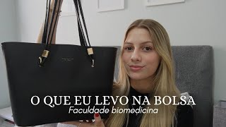 O QUE EU LEVO NA MINHA BOLSA  Faculdade de Biomedicina [upl. by Aseret]