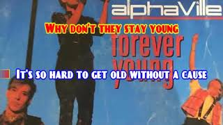 KARAOKE ALPHAVILLE  FOREVER YOUNG [upl. by Nefets]