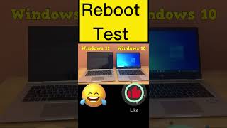 Windows 10 vs Windows 11 Speed testReboot amp Power On windows speedtest microsoft win10 win11 [upl. by Maris]