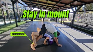 Full mount control and submissions bjj [upl. by Etteroma]