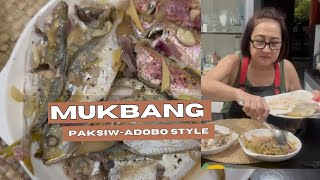 Mukbang PaksiwAdobo Style na Isda [upl. by Acnayb]