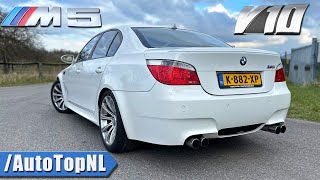 BMW M5 E60 V10  REVIEW on Autobahn by AutoTopNL [upl. by Mloc]