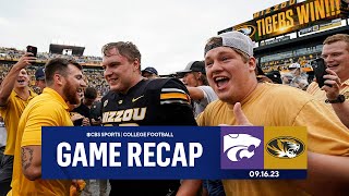 Mizzou UPSETS No 15 Kansas State on a 61yard field goal  CBS Sports [upl. by Beffrey]