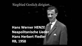 Hans Werner Henze Neapolitanische Lieder [upl. by Aihsar540]