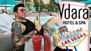 Vdara Hotel amp Spa  Studio Parlor Fountain View Room Tour amp Review [upl. by Oniskey819]