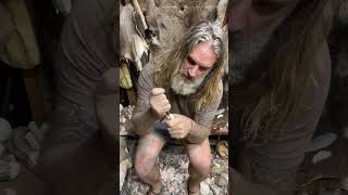 “Y” Handle Dagger primitiveskills survival bushcrafting bushcrafters stonetools caveman stone [upl. by Assed]