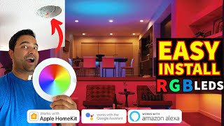 EASY Setup Smart Recessed Lights  Google Alexa Siri OREIN [upl. by Olecram]