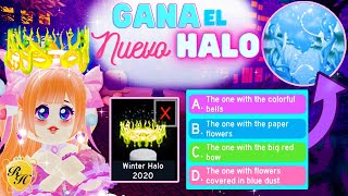 ✨ COMO GANAR el NUEVO HALO de INVIERNO ⛄🎀  TODAS LAS RESPUESTAS GANADORAS 2021  Royale High 👑 [upl. by Marty]