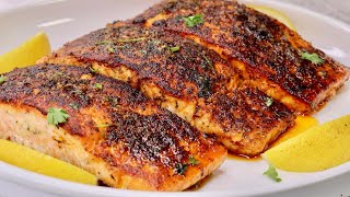 Garlic Butter Salmon Recipe  How Make Garlic Butter Salmon [upl. by Satsoc350]