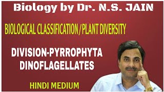 DivisionPyrrophytaDinoflagellates Biological Classification  Hindi Medium [upl. by Hanselka]