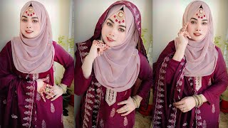 Hijab tutorial with tikli  Wedding special hijab style [upl. by Yadahs315]