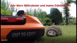 1 Jahr Worx Mähroboter und meine Erfahrungen [upl. by Golter150]