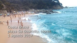 Mar agitado en Sa Boadella Lloret [upl. by Nikolas997]