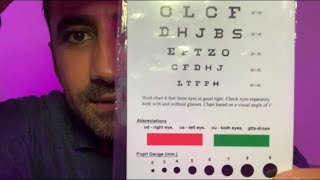 ASMR Ophthalmoscopy Retinoscopy amp Subjective Refraction [upl. by Filide288]