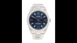 Rolex Custom Oyster Perpetual Pre Owned Watch Ref 14010 [upl. by Nanyk]