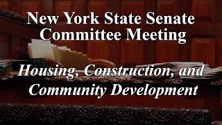 Senate Standing Committee on Housing Construction and Community Development  01292024 [upl. by Oneal565]