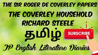 The Sir Roger De Coverley Papers  The Coverley Household by Richard Steele Summary in Tamil [upl. by Llevaj]