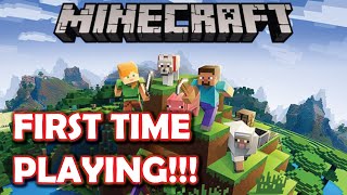 FIRST TIME PLAYING MINECRAFT 100000 SUBSCRIBERS SPECIAL [upl. by Erhart]