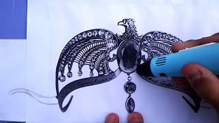 Harry Potter Ravenclaw Diadem DIY 3DStift Heißkleber [upl. by Brianna]