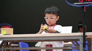 4 years old Lukas first WCA championship 33 Rubiks Cube Solve 5  2177s [upl. by Ahsilahk60]