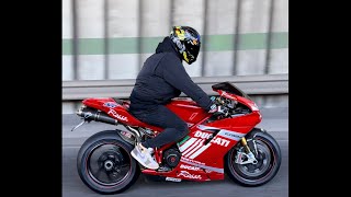 DUCATI 1098R Termignoni 70φ racing full exhaust system soundCasey Stoner color🇦🇺 [upl. by Kermit]