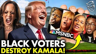 Black Voters Leave MSNBC in STUNNED Shock Im Voting TRUMP F Kamala’ Total PANIC [upl. by Airreis608]