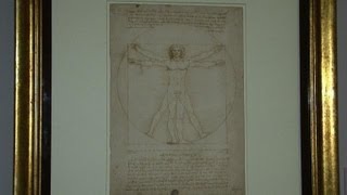 Rare exposition de dessins de Leonard de Vinci à Venise [upl. by Yeltneb]