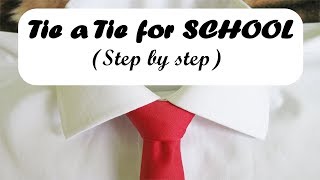 How to tie a tie for School uniform [upl. by Amaj]