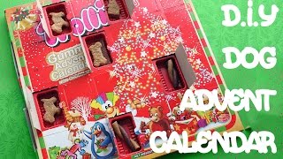 How to make CHRISTMAS DOG ADVENT CALENDAR  By MYCUPCAKEADDICTION XMAS TREATS by Cooking For Dogs [upl. by Aiuqet671]