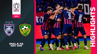 Johor Darul Tazim 30 Kedah Darul Aman FC  Highlights  Piala FA 202425  SF2 [upl. by Htiekel53]