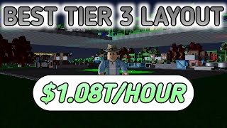 BEST TIER 3 LAYOUT FACTORY SIMULATOR  Roblox Factory Simulator [upl. by Yrak]