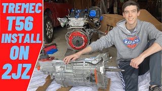 Ep 16  Grannas Racing T56 Install on Toyota 2JZ  240sx 2jz swap [upl. by Tnelc]