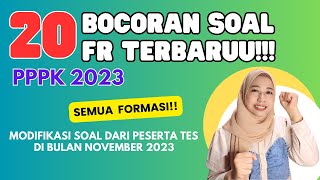 PART 135 SPESIAL 20 BOCORAN SOAL TERBARUUU SELEKSI PPPK NOVEMBER 2023 SEMUA FORMASI pppk [upl. by Limoli273]