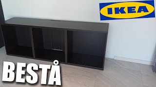 IKEA BESTA  cabinet base TV installation  montage meuble caisson bas [upl. by Parcel327]