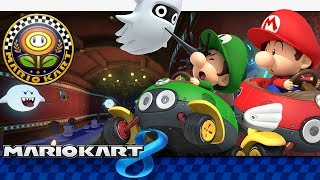 Mario Kart 8 Flower Cup 150cc 4Player [upl. by Einnalem]