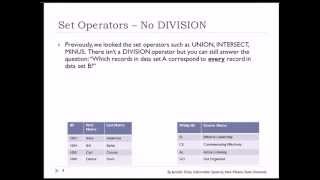 6 of 6 SQL Advanced with Oracle  Solving a quotdivisionquot problem [upl. by Arahd764]