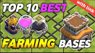 Top 10 Best Th8 Farming Bases 2023  Best Bases for Town Hall 8 Farming with Link [upl. by Itsyrk927]