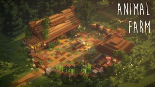 Minecraft  How to build a Animal Farm  Java amp Bedrock [upl. by Bowne206]